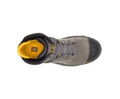 Caterpillar Boots: Men's P91197 Pewter Excavator Superlite Nano Toe Waterproof Work Boot -Carlos Trendy catm p91197 032919 s20 top