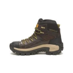 Caterpillar Boots: Men's P91541 Coffee Bean Composite Toe Invader Hiker Waterproof Work Boot -Carlos Trendy catm p91541 032122 s23 180