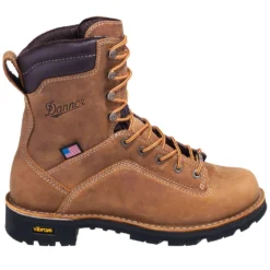 Danner Boots: Men's 17315 EH Brown Waterproof USA-Made Quarry Boots -Carlos Trendy danner 17315 o 01