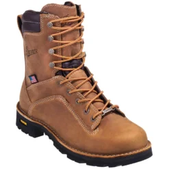 Danner Boots: Men's 17315 EH Brown Waterproof USA-Made Quarry Boots -Carlos Trendy danner 17315 p 01