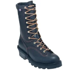 Danner Boots: Men's 18102 Black USA-Made Flashpoint Fire-Resistant Boots -Carlos Trendy danner 18102 p 01