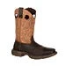Durango Boots: Men's DB019 Brown Rebel 11 Inch Steel Toe Waterproof Pull On Square Toe Work Boot