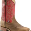 Double H Boots: Men's DH3556 Red Leather USA-Made 11-Inch Cowboy Boots
