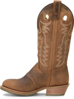 Double H Boots: Women's DH5159 Brown Daniela 12" Domestic ICE Buckaroo Cowboy Boot -Carlos Trendy dh5159 500xauto instep