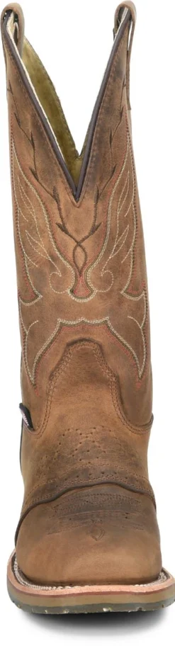 Double H Boots: Women's DH5314 Old Town Folklore Charity 12" Domestic Wide Square Toe Roper -Carlos Trendy dh5314 500xauto toe