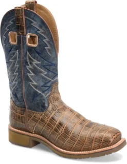 Double H Boots: Men’s DH7011 Navy NYLES 11” Steel Toe Square Toe Roper