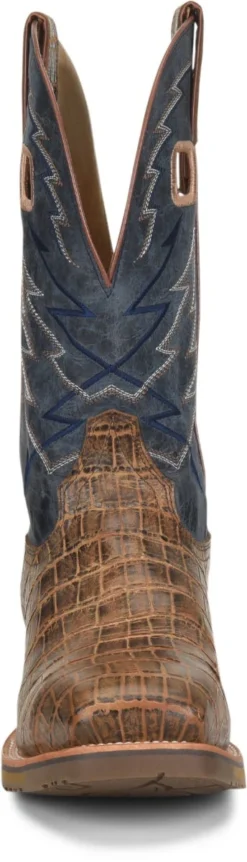 Double H Boots: Men’s DH7011 Navy NYLES 11” Steel Toe Square Toe Roper -Carlos Trendy dh7011 500xauto toe