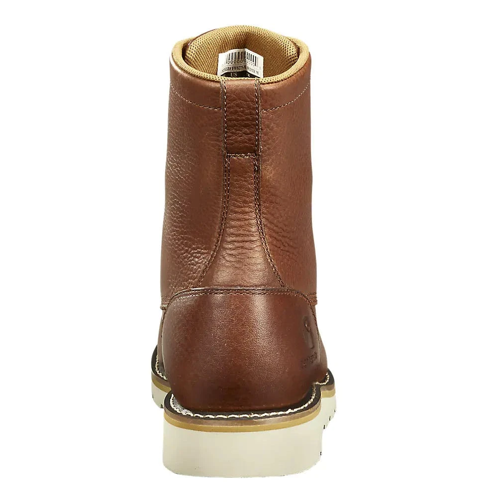 Black Diamond Boots: Men's FW8275 Red Brown 8" Moc Toe Waterproof Wedge Boot 4 Black Diamond Boots: Men's FW8275 Red Brown 8" Moc Toe Waterproof Wedge Boot - Image 4