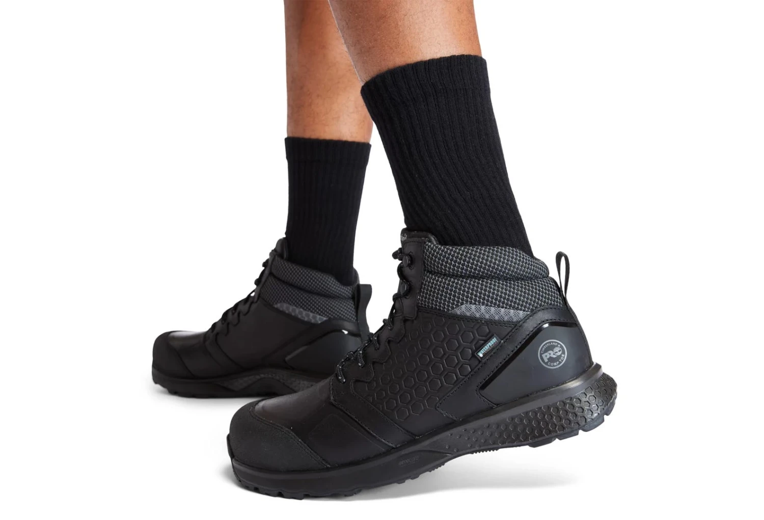 Timberland Pro Boots: Men's A1ZC9 Black Reaxion Composite Toe Waterproof Hiker 5 Timberland Pro Boots: Men's A1ZC9 Black Reaxion Composite Toe Waterproof Hiker - Image 5