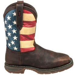 Durango Boots: Men's Steel Toe DB020 American Flag Rebel Cowboy Boots -Carlos Trendy durango 020 o 01