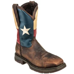 Durango Boots: Men's Steel Toe DB021 EH Texas Flag Cowboy Boots -Carlos Trendy durango db 021 p 01