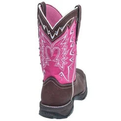 Durango Boots: Women's Brown RD3557 Pink Awareness Western Work Boots