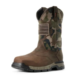 Ariat Boots: Men's 10029518 Dark Brown Camo Rebar Flex Patriot Waterproof Composite Toe Work Boot 9 Ariat Boots: Men's 10029518 Dark Brown Camo Rebar Flex Patriot Waterproof Composite Toe Work Boot -Carlos Trendy f19 mns work couto 10029518 3 4 front