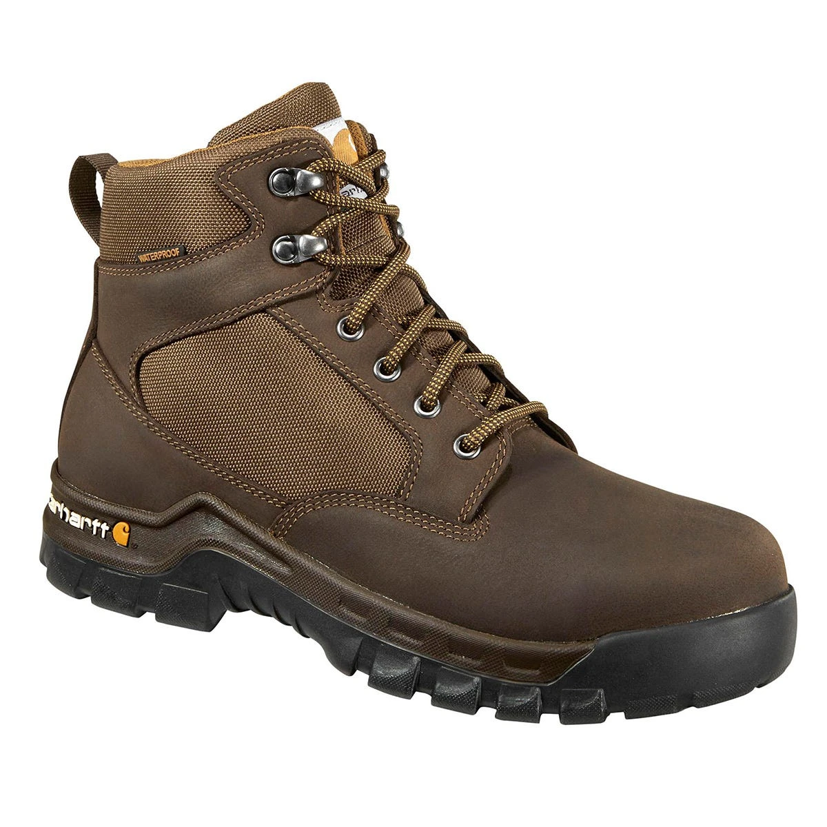 Black Diamond Carhartt Boots: Men's FF6213 Brown Steel Toe Rugged Flex 6" Waterproof Work Boot 1 Black Diamond Carhartt Boots: Men's FF6213 Brown Steel Toe Rugged Flex 6" Waterproof Work Boot