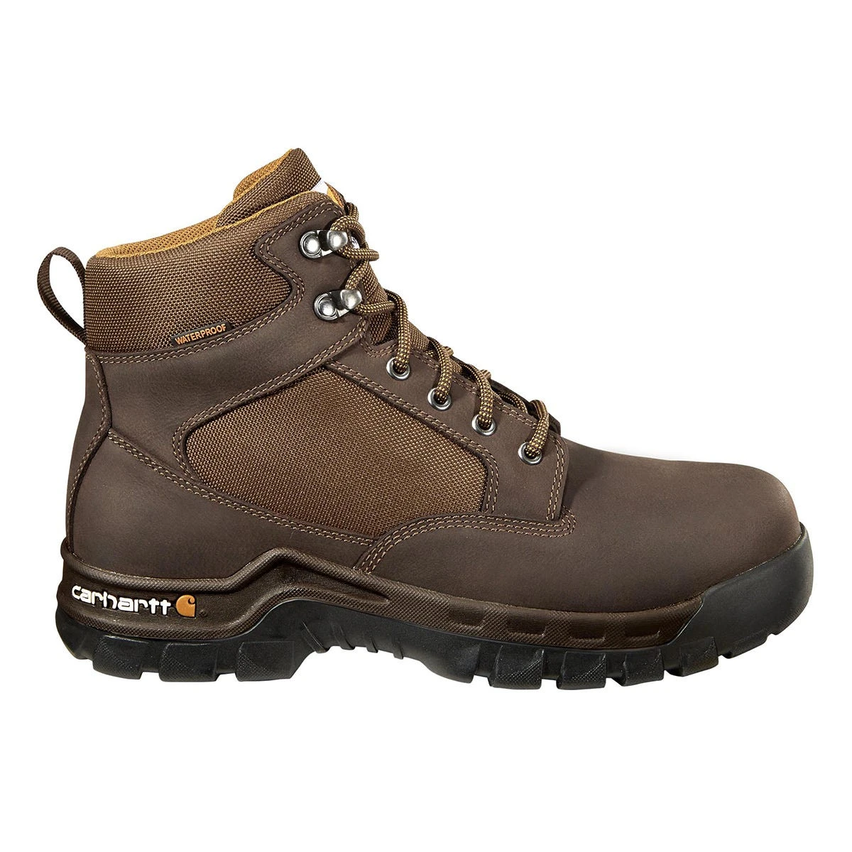 Black Diamond Carhartt Boots: Men's FF6213 Brown Steel Toe Rugged Flex 6" Waterproof Work Boot 2 Black Diamond Carhartt Boots: Men's FF6213 Brown Steel Toe Rugged Flex 6" Waterproof Work Boot - Image 2