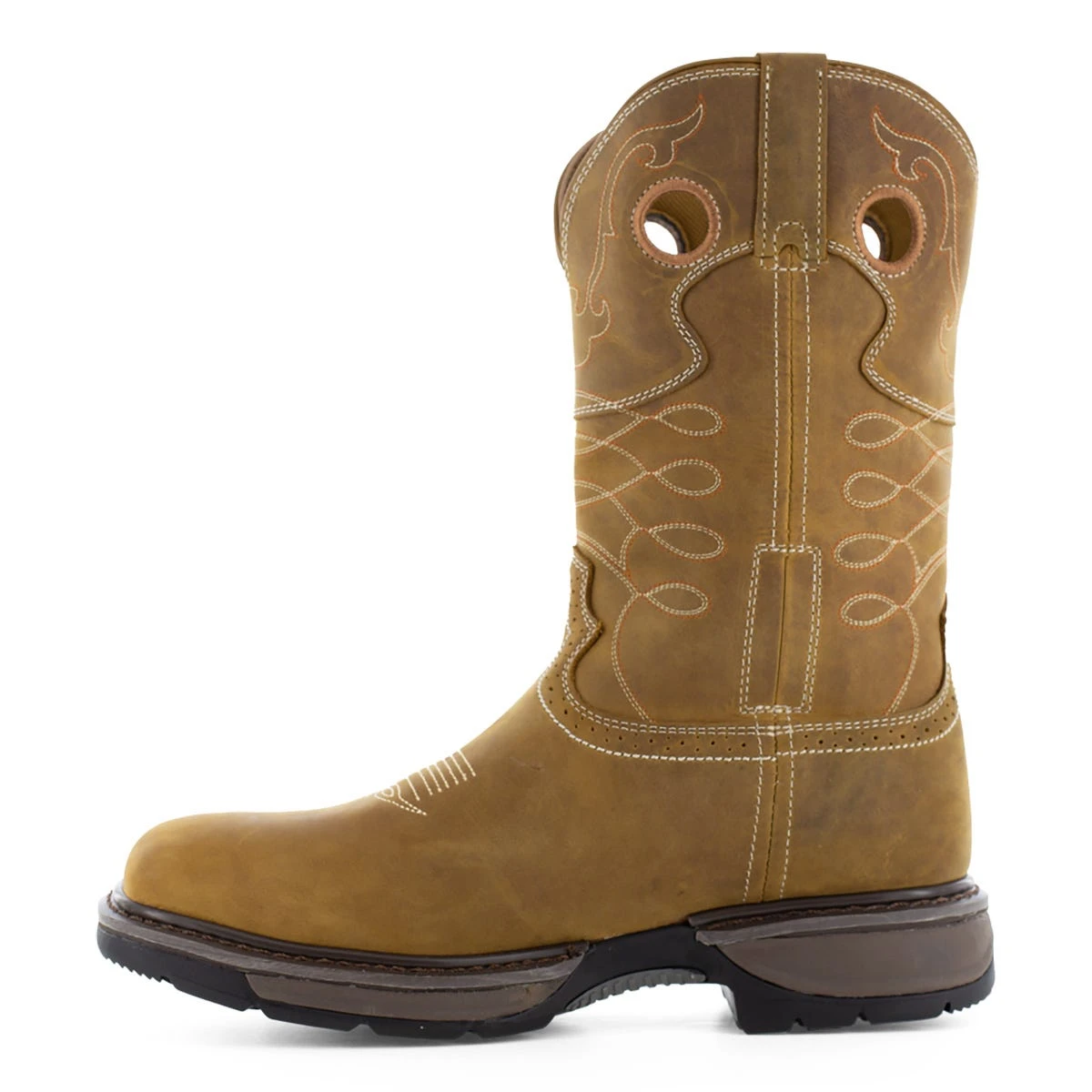 Frye Supply Boots: Men's FR40103 Brown Steel Toe 10" Safety-Crafted Western Boot Pull On Work Boot 4 Frye Supply Boots: Men's FR40103 Brown Steel Toe 10" Safety-Crafted Western Boot Pull On Work Boot - Image 4