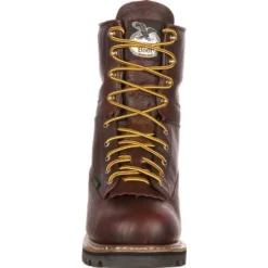 Georgia Boot: Men's G101 Brown 8" Waterproof Work Boots 12 Georgia Boot: Men's G101 Brown 8" Waterproof Work Boots -Carlos Trendy g101 3 large
