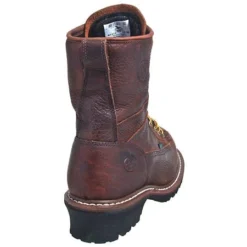 Georgia Boots: Men's Brown G7313 Waterproof EH Steel Toe Logger Boots -Carlos Trendy g7313st georgiab 01