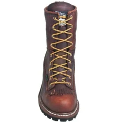 Georgia Boots: Men's Brown G7313 Waterproof EH Steel Toe Logger Boots -Carlos Trendy g7313st georgiaf 01