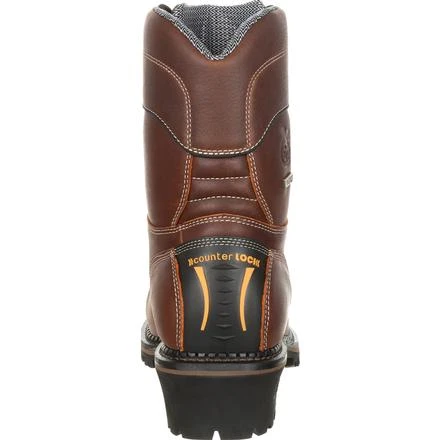 Georgia Boots: Men's GB00236 Brown AMP LT Composite Toe Logger Boots 4 Georgia Boots: Men's GB00236 Brown AMP LT Composite Toe Logger Boots - Image 4