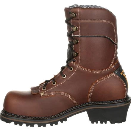 Georgia Boots: Men's GB00236 Brown AMP LT Composite Toe Logger Boots 3 Georgia Boots: Men's GB00236 Brown AMP LT Composite Toe Logger Boots - Image 3