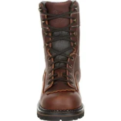Georgia Boots: Men's Brown GB00238 Composite Toe Waterproof AMP Logger Low Heel Boots -Carlos Trendy gb00238 3 large