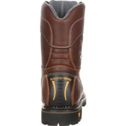 Georgia Boots: Men's Brown GB00238 Composite Toe Waterproof AMP Logger Low Heel Boots -Carlos Trendy gb00238 4 large