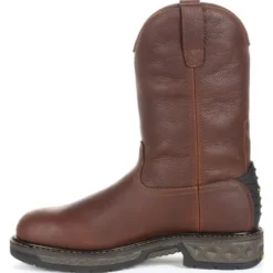 Georgia Boots: Men's GB00308 Brown EH Carbo-Tec LT Pull On Waterproof Boots -Carlos Trendy gb00308 5 large