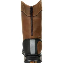 Georgia Boots: Men's GB00394 Brown Carbo Tec LTX Waterproof Composite Toe Pull On Work Boot -Carlos Trendy gb00394 4 large