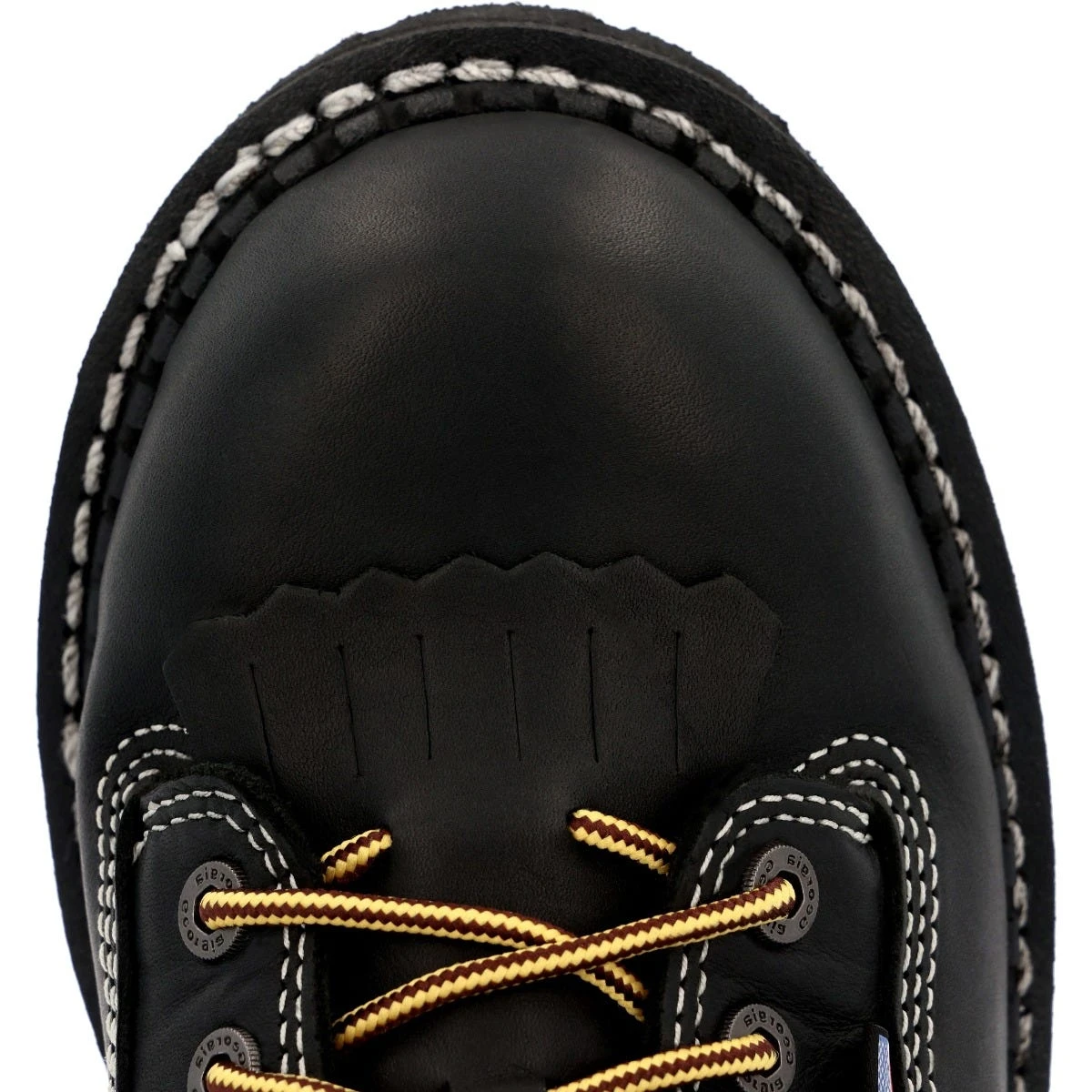 Georgia Boots: Men's GB00603 Black Plain Toe 8" USA Made Logger Waterproof Work Boot 6 Georgia Boots: Men's GB00603 Black Plain Toe 8" USA Made Logger Waterproof Work Boot - Image 6