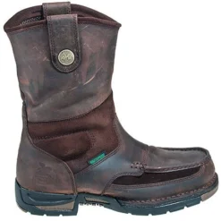 Georgia Boots: Waterproof Men's Brown EH G4603 Moc Steel Toe Athens 10-Inch Wellington Boots -Carlos Trendy georgia g4403 o 01 1