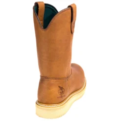 Georgia Boots: Men's G5353 Steel Toe Brown EH Wellington Chemical-Resistant Wedge Boots -Carlos Trendy georgia g5153 b 01