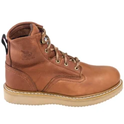Georgia Boots: Men's G6342 Steel Toe Wedge EH Barracuda Gold Work Boots -Carlos Trendy georgia g6342 o 01