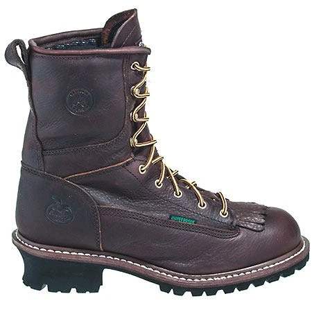 Georgia Boots: Men's Brown G7113 Waterproof Goodyear Welt Logger Boots 4 Georgia Boots: Men's Brown G7113 Waterproof Goodyear Welt Logger Boots - Image 4