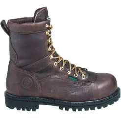 Georgia Boots: Men's G8341 Brown Steel Toe Waterproof EH Work Boots -Carlos Trendy georgia g8341 o 01