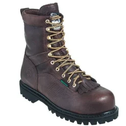 Georgia Boots: Men's G8341 Brown Steel Toe Waterproof EH Work Boots -Carlos Trendy georgia g8341 p 01
