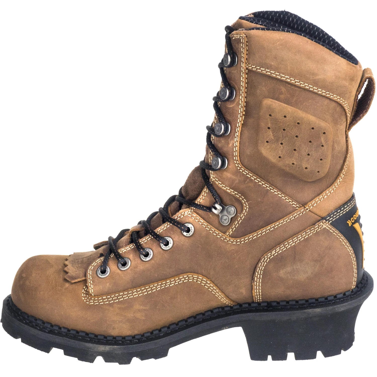 Georgia Boots: Brown Composite Toe Waterproof 9-Inch Comfort Core Men's GB00097 Logger Boots 5 Georgia Boots: Brown Composite Toe Waterproof 9-Inch Comfort Core Men's GB00097 Logger Boots - Image 5