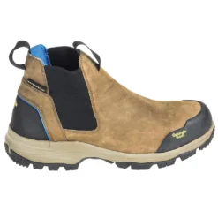 Georgia Boots: Waterproof Non-Metallic Men's GB00106 Brown Blue Collar Chelsea Romeo Boots -Carlos Trendy georgia gb00106 o 01