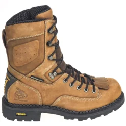 Georgia Boots: Waterproof Men's Composite Toe Brown EH GB00123 8-Inch Logger Comfort Core Work Boots -Carlos Trendy georgia sb0012 o 01