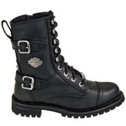 Harley Davidson Boots: 83853 Side Zip Women's Black Balsa Motorcycle Boots -Carlos Trendy harley davidson d83853 o 01