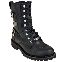 Harley Davidson Boots: 83853 Side Zip Women's Black Balsa Motorcycle Boots -Carlos Trendy harley davidson d83853 p 01