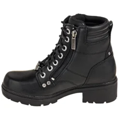 Harley Davidson Boots: Women's D83877 Zip Up Black Motorcycle Boots -Carlos Trendy harley davidson d83877 i 01