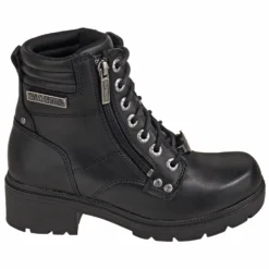 Harley Davidson Boots: Women's D83877 Zip Up Black Motorcycle Boots -Carlos Trendy harley davidson d83877 o 01