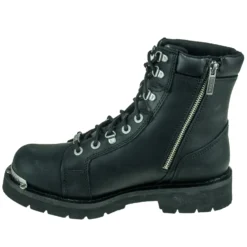 Harley Davidson Boots: Men's Black Diversion D94169 Side Zip Boots -Carlos Trendy harley davidson d94169 4