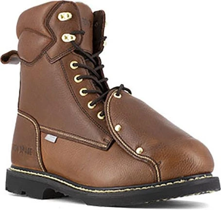 Iron Age Boots: Men's IA5015 Brown Steel Toe External Met Guard EH Work Boot 1 Iron Age Boots: Men's IA5015 Brown Steel Toe External Met Guard EH Work Boot
