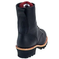 Chippewa Boots: Men's Steel Toe EH 73020 Black Logger Boots -Carlos Trendy image 45188