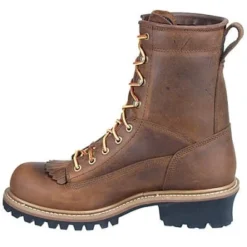 Carolina Boots: Men's Brown CA8824 EH Waterproof Logger Work Boots -Carlos Trendy image 48423