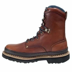Georgia Boots: Men's Brown G8274 8 Inch Slip Resistant Work Boots 9 Georgia Boots: Men's Brown G8274 8 Inch Slip Resistant Work Boots -Carlos Trendy image 65634