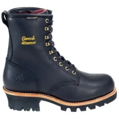 Chippewa Boots: Women's Waterproof L73050 Steel Toe EH Black Work Boots