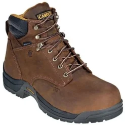 Carolina Boots: Men's Brown Waterproof CA5020 EH Leather Work Boots